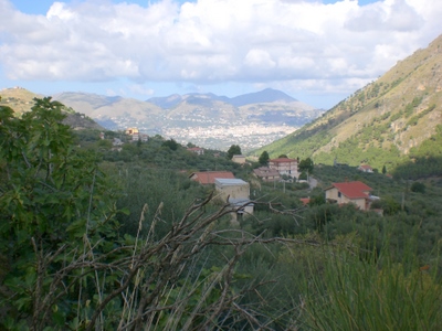 View from the mountains of Monreale.